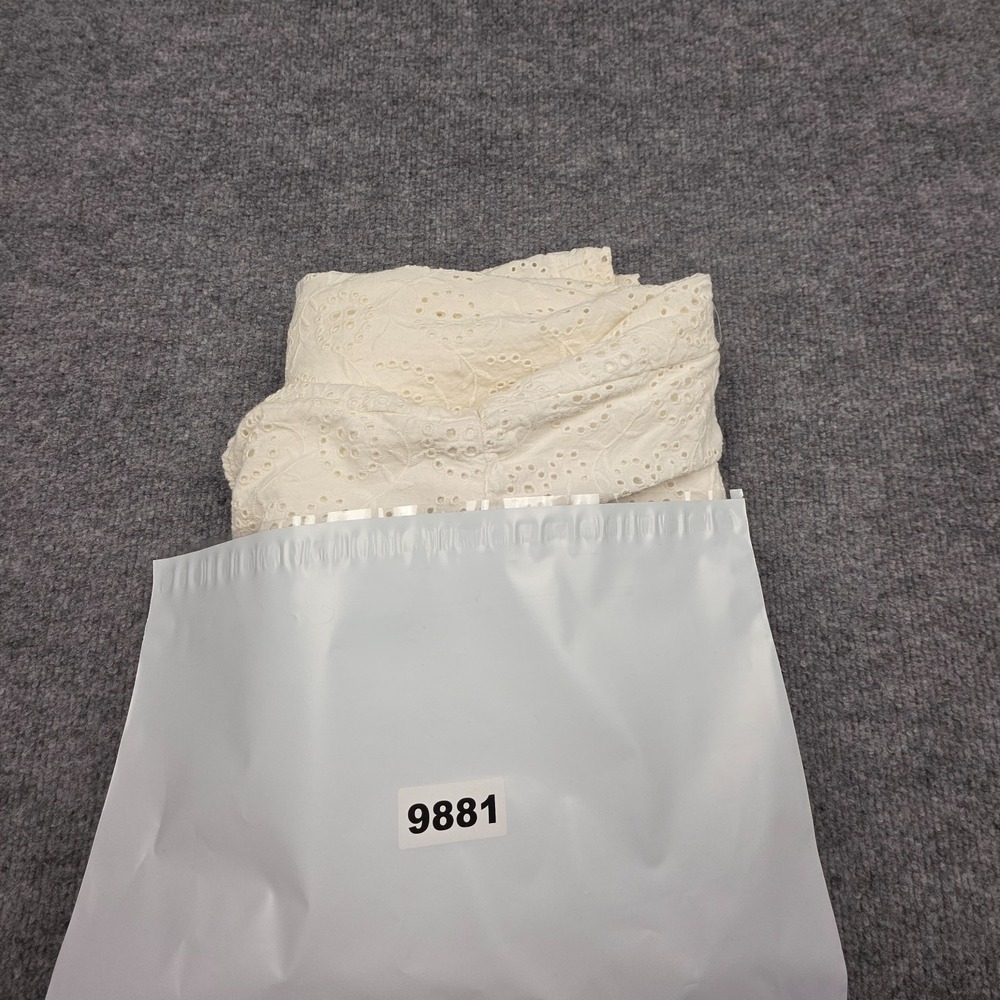 Stetson Western Dress Women XL White Sleeveless Lace Cottond Line Prarie Peasant - Picture 11 of 11